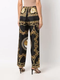 ( Nouvelle Collection ) Versace Pantalon à Imprimé Medusa 5B090 BLACK GOLD -Pas Cher Versace Boutique 17779002 37396145 600