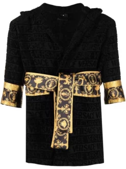Versace Z4800 BLACK Peignoir à Motif Baroque Homme