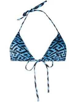 ( Nouvelle Collection ) Versace Haut De Bikini à Logo Femme
