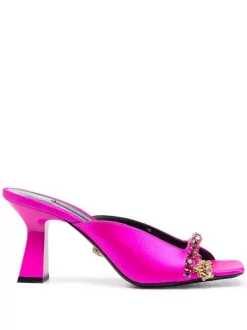 ( Nouvelle Collection ) Versace Sandales Medusa à Ornements Strassés Femme