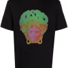 Versace T-shirt à Imprimé Medusa Music 1B000 BLACK