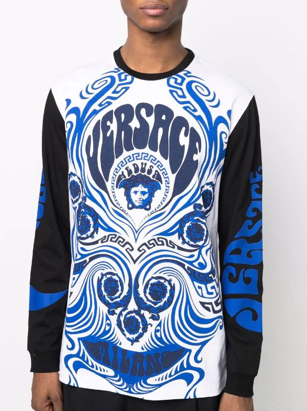 ( Nouvelle Collection ) Versace T-shirt Medusa Music à Manches Longues Homme 5 ( Nouvelle Collection ) Versace T-shirt Medusa Music à Manches Longues Homme – Image 5