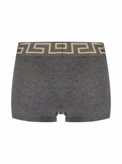 Versace A91M NERO GRIGIO Lot De Deux Boxers à Logo Homme -Pas Cher Versace Boutique 17802408 37506895 600
