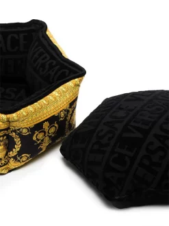 Versace Z4800 BLACK Panier Pour Animaux à Motif Baroque Femme -Pas Cher Versace Boutique 17805518 37795830 600