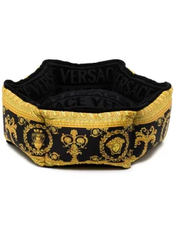 Versace Z4800 BLACK Panier Pour Animaux à Motif Baroque Femme