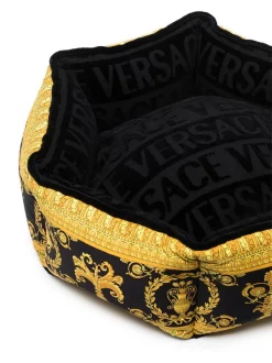 Versace Z4800 BLACK Panier Pour Animaux à Motif Baroque Femme -Pas Cher Versace Boutique 17805518 37796595 600