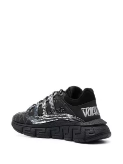 Versace D4192 Black/Silver Baskets Trigreca à Semelle épaisse Femme 6 Versace D4192 Black/Silver Baskets Trigreca à Semelle épaisse Femme -Pas Cher Versace Boutique 17810145 37394639 600