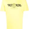 ( Nouvelle Collection ) Versace 1Y500 GIALLO T-shirt Medusa à Imprimé Graphique Homme