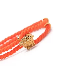 ( Nouvelle Collection ) Versace Bracelet En Corde à Breloque Medusa 1R38V BRIGHTCORAL-VERSACEGOLD -Pas Cher Versace Boutique 17822785 37469314 600