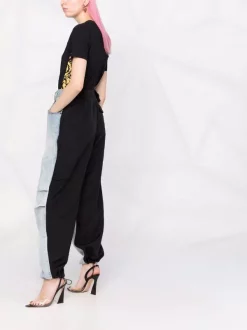 ( Nouvelle Collection ) Versace T-shirt à Logo Imprimé 5B010 BLACK+PRINT -Pas Cher Versace Boutique 17822843 37473613 600