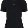 ( Nouvelle Collection ) Versace T-shirt à Logo Imprimé 5B010 BLACK+PRINT