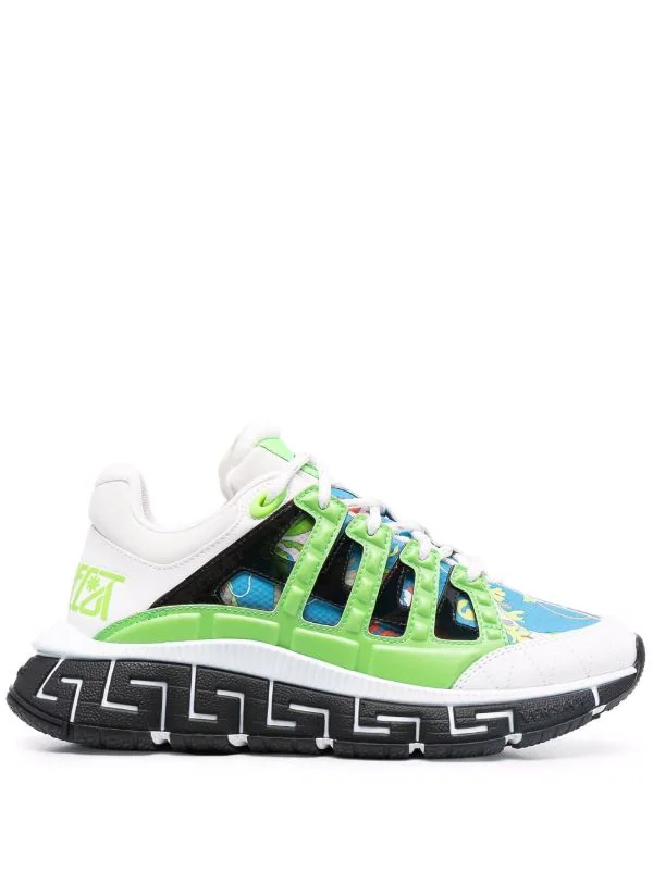 ( Nouvelle Collection ) Versace Baskets à Semelle Greca 6V250 1 ( Nouvelle Collection ) Versace Baskets à Semelle Greca 6V250