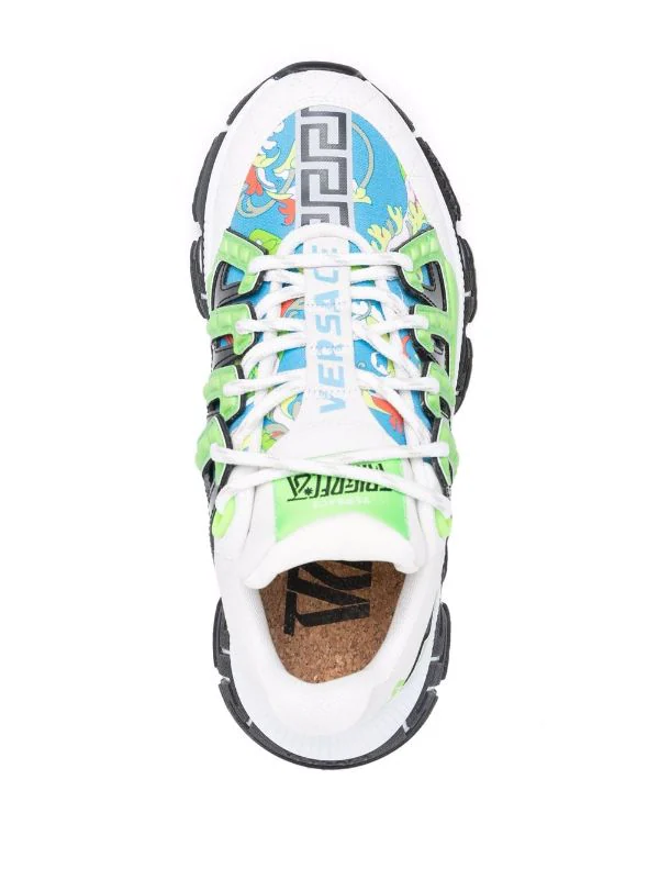 ( Nouvelle Collection ) Versace Baskets à Semelle Greca 6V250 4 ( Nouvelle Collection ) Versace Baskets à Semelle Greca 6V250 – Image 4