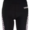 ( Nouvelle Collection ) Versace 5B530 NERO + CANDY Short De Cyclisme à Imprimé Greca Signature Femme