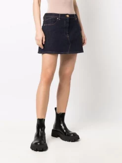 ( Nouvelle Collection ) Versace Jupe Medusa Head En Jean Femme -Pas Cher Versace Boutique 17830469 37571640 600