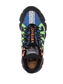 ( Nouvelle Collection ) Versace Baskets Trigeca 6B840 BLACK MULTI -Pas Cher Versace Boutique 17840910 37547216 600