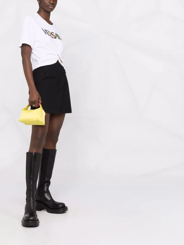 ( Nouvelle Collection ) Versace T-shirt Brodé à Détail D'épingle 2W070 4 ( Nouvelle Collection ) Versace T-shirt Brodé à Détail D'épingle 2W070 – Image 4