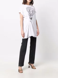 ( Nouvelle Collection ) Versace T-shirt Medusa Head à Fronces 2W020 WHITE + BLACK -Pas Cher Versace Boutique 17841784 38103799 600