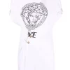 ( Nouvelle Collection ) Versace T-shirt Medusa Head à Fronces 2W020 WHITE + BLACK