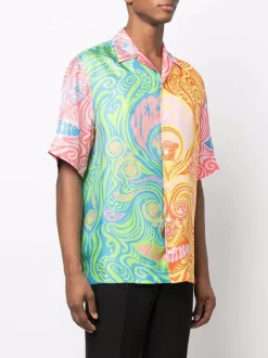 ( Nouvelle Collection ) Versace Chemise à Motif Imprimé Homme -Pas Cher Versace Boutique 17842568 37586567 600