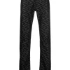( Nouvelle Collection ) Versace Jean Slim à Imprimé La Greca 1D040 BLACK