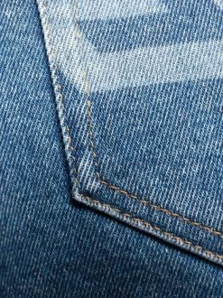 ( Nouvelle Collection ) Versace 1D030 BLUE Jean Droit à Motif Greca Homme -Pas Cher Versace Boutique 17843187 38168459 600