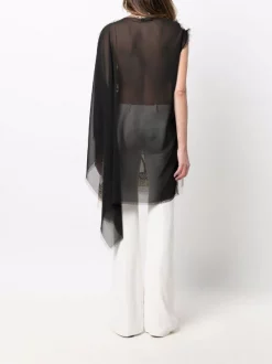 ( Nouvelle Collection ) Versace Caftan Imprimé Greca Sans Manches 5W170 WHITE + GOLD + BLACK -Pas Cher Versace Boutique 17855358 37714017 600