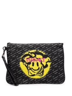 ( Nouvelle Collection ) Versace Pochette Medusa Smile Zippée Homme