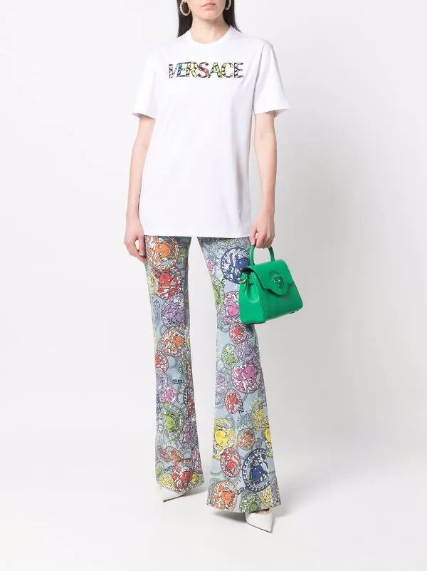 ( Nouvelle Collection ) Versace T-shirt En Coton à Logo Imprimé Homme 2 ( Nouvelle Collection ) Versace T-shirt En Coton à Logo Imprimé Homme – Image 2