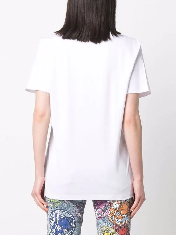 ( Nouvelle Collection ) Versace T-shirt En Coton à Logo Imprimé Homme 4 ( Nouvelle Collection ) Versace T-shirt En Coton à Logo Imprimé Homme – Image 4