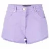 ( Nouvelle Collection ) Versace Short En Jean à Patch Logo 1D320 ORCHID