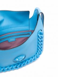 ( Nouvelle Collection ) Versace Sac Porté épaule La Medusa à Détail De Chaîne 1U38V BLUE -Pas Cher Versace Boutique 17860425 37593867 600
