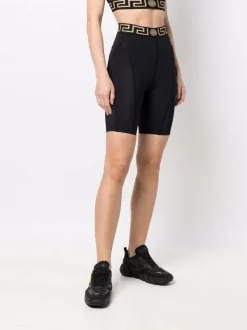 ( Nouvelle Collection ) Versace Short De Cyclisme à Bande Greca 1B000 BLACK -Pas Cher Versace Boutique 17863571 37619123 600