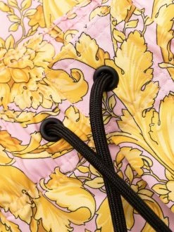 ( Nouvelle Collection ) Versace Short De Sport à Imprimé Baroque 5P220 CANDY + GOLD -Pas Cher Versace Boutique 17864178 37620248 600