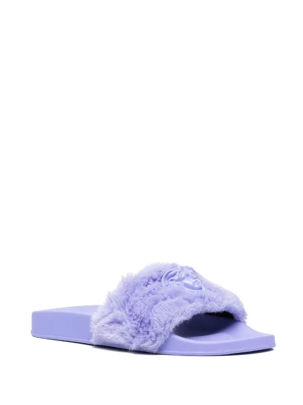 ( Nouvelle Collection ) Versace 1L840 Claquettes La Medusa En Fourrure Artificielle Femme 2 ( Nouvelle Collection ) Versace 1L840 Claquettes La Medusa En Fourrure Artificielle Femme – Image 2