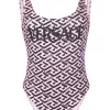( Nouvelle Collection ) Versace Maillot De Bain à Logo Imprimé 5P120 CANDY + BLACK