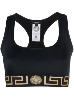 ( Nouvelle Collection ) Versace Brassière De Sport La Greca Crop Femme