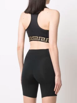 ( Nouvelle Collection ) Versace Brassière De Sport La Greca Crop Femme -Pas Cher Versace Boutique 17882999 37718757 600
