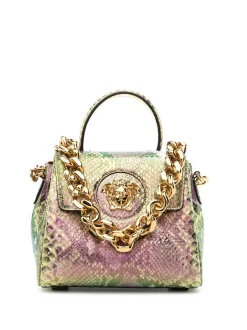 ( Exclusivité ) Versace Sac à Main La Medusa à Effet En Peau De Serpent MULTI COLOR