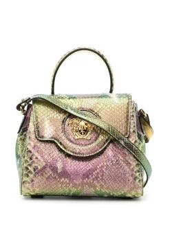 ( Exclusivité ) Versace Sac à Main La Medusa à Effet En Peau De Serpent MULTI COLOR -Pas Cher Versace Boutique 17883326 38483343 600