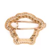 ( Nouvelle Collection ) Versace 4J090 VERSAGE GOLD CRYSTAL Broche à Motif Medusa Head Femme