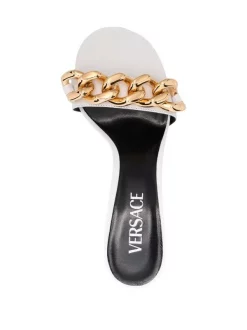 ( Nouvelle Collection ) Versace Mules Medusa à Détails De Maillons Femme -Pas Cher Versace Boutique 17885955 37717164 600