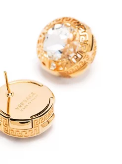 Versace Puces D'oreilles La Greca 4J090 GOLD - CRYSTAL -Pas Cher Versace Boutique 17887668 37759975 600