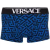 ( Nouvelle Collection ) Versace Boxer à Imprimé La Greca 5U290 SAPPHIRE + BLACK