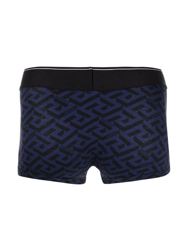 ( Nouvelle Collection ) Versace Boxer à Imprimé La Greca 5U280 NAVY + BLACK 2 ( Nouvelle Collection ) Versace Boxer à Imprimé La Greca 5U280 NAVY + BLACK – Image 2