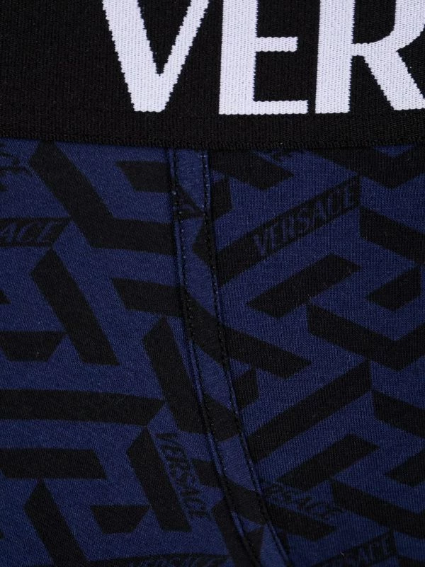 ( Nouvelle Collection ) Versace Boxer à Imprimé La Greca 5U280 NAVY + BLACK 3 ( Nouvelle Collection ) Versace Boxer à Imprimé La Greca 5U280 NAVY + BLACK – Image 3