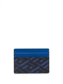 ( Nouvelle Collection ) Versace Porte-cartes La Greca 5U480 BLU NAVY+NERO