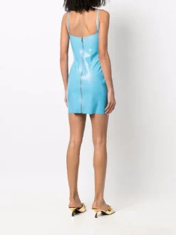 ( Nouvelle Collection ) Versace Robe Courte Medusa En Latex 1V440 SKY -Pas Cher Versace Boutique 17891249 37930893 600