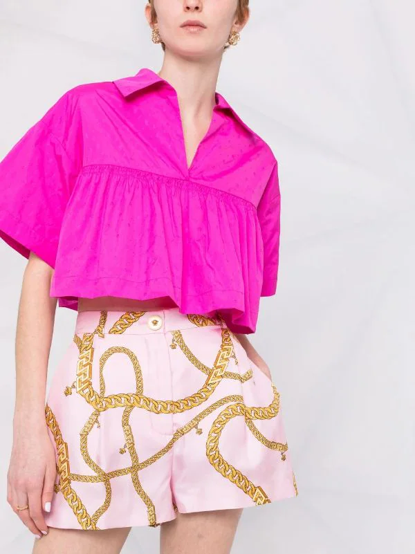 ( Nouvelle Collection ) Versace Short Imprimé à Taille Haute Femme 5 ( Nouvelle Collection ) Versace Short Imprimé à Taille Haute Femme – Image 5