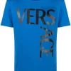 ( Nouvelle Collection ) Versace T-shirt à Logo Imprimé 1U820 SAPPHIRE